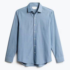 Ministry of Supply Men's Aero Zero Dress Shirt - Blue Oxford Medium Slim